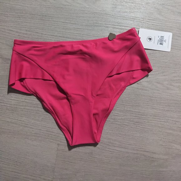 Body Glove High Waisted Solid Pink Bikini Swim Bottom *SMALL* - Picture 3 of 3